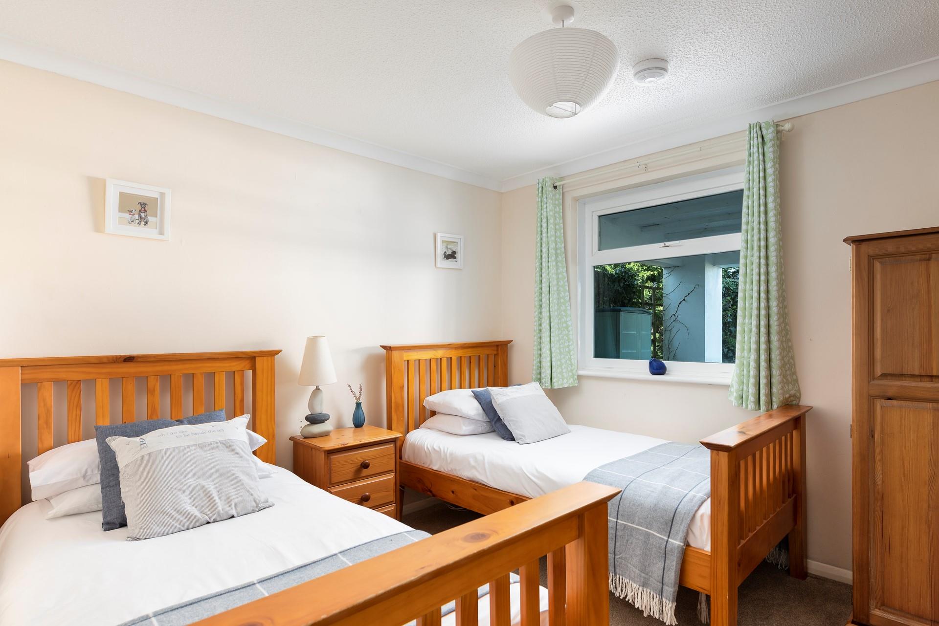 Bedroom 3 has twin beds, perfect for children. 