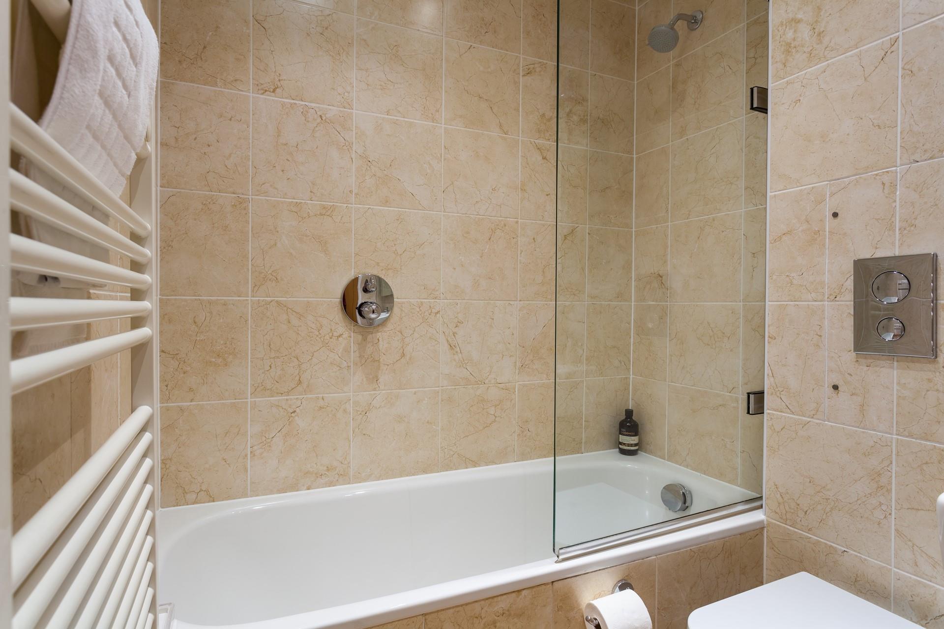 Indulge in a hot bubble bath on a chilly winter's evening.