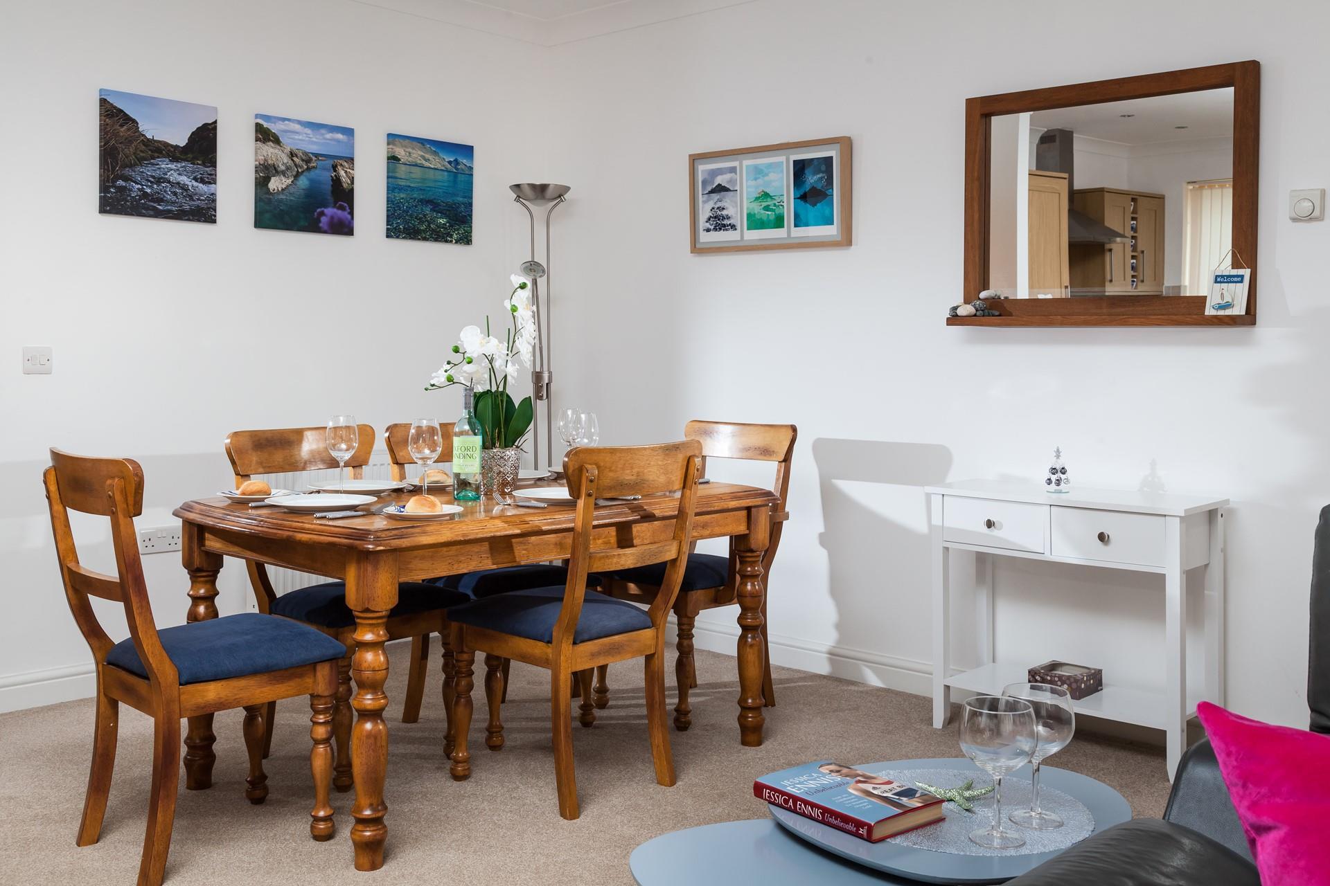 Gather around the table for a delicious meal using fresh ingredients.