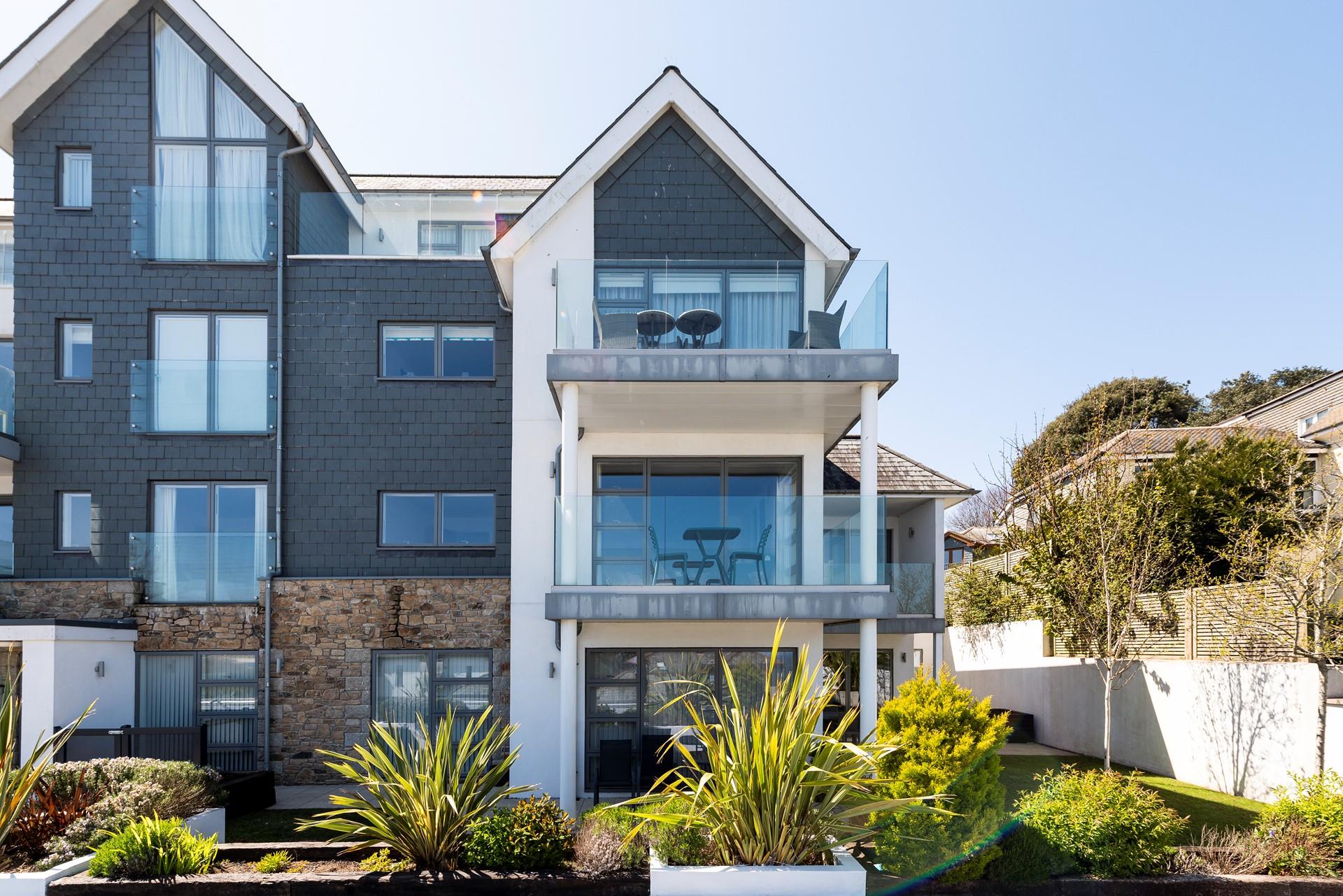 Lighthouse View, Salt Apartments is located to the right of the complex on the first floor. 