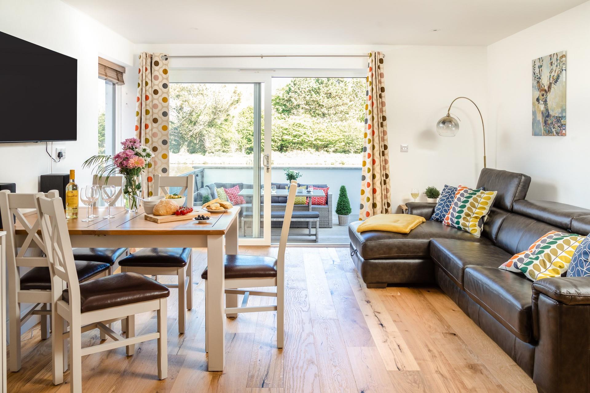 The open plan living space is perfect for spending quality time as a family.