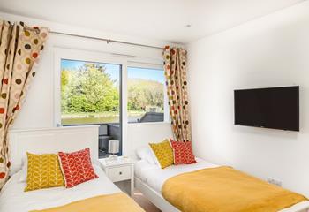 The twin room is bright and colourful, the perfect base to rest your head.