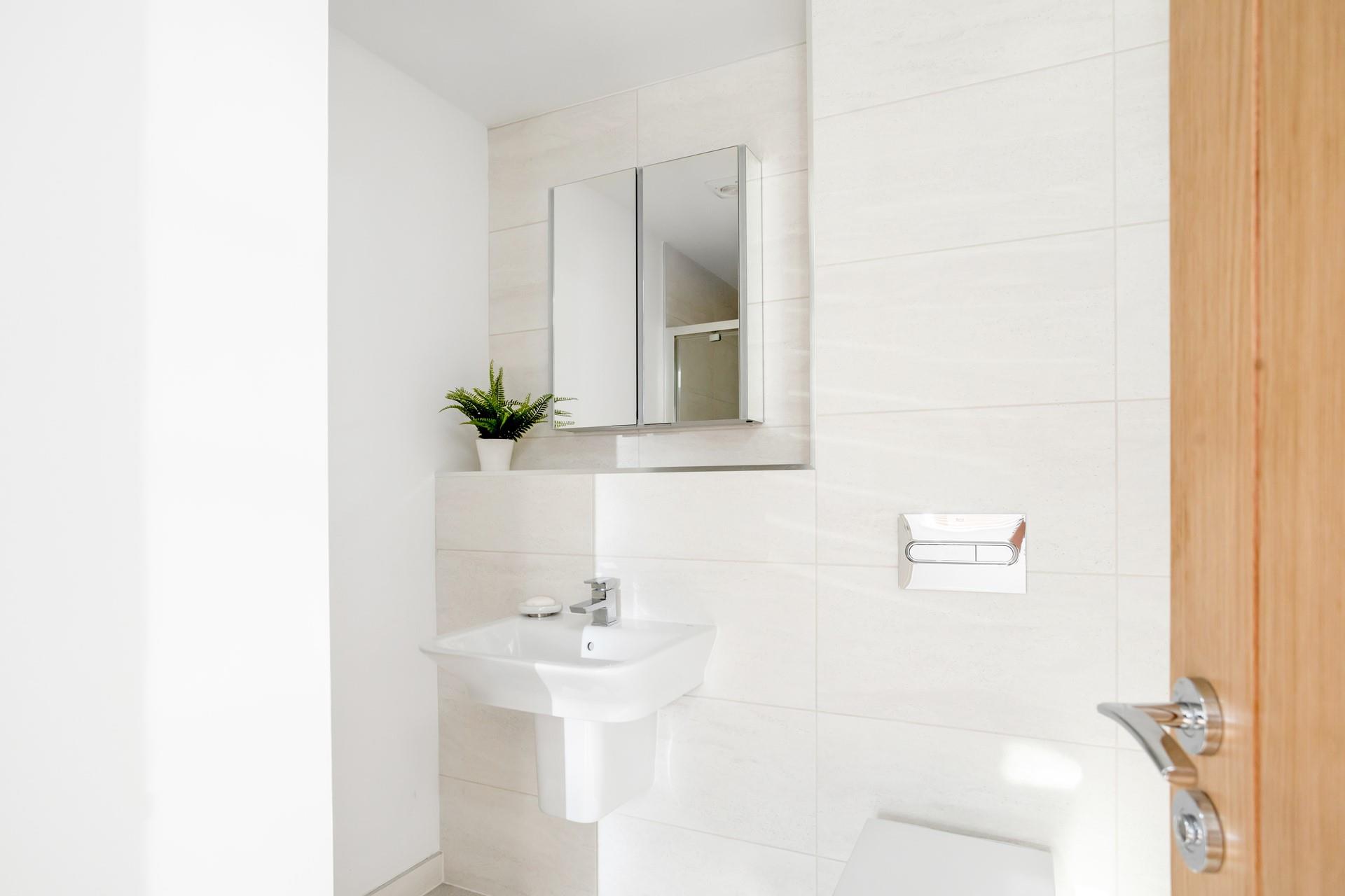 Wash off sandy toes and salty hair after a day on the beach and a dip in the sea pool.