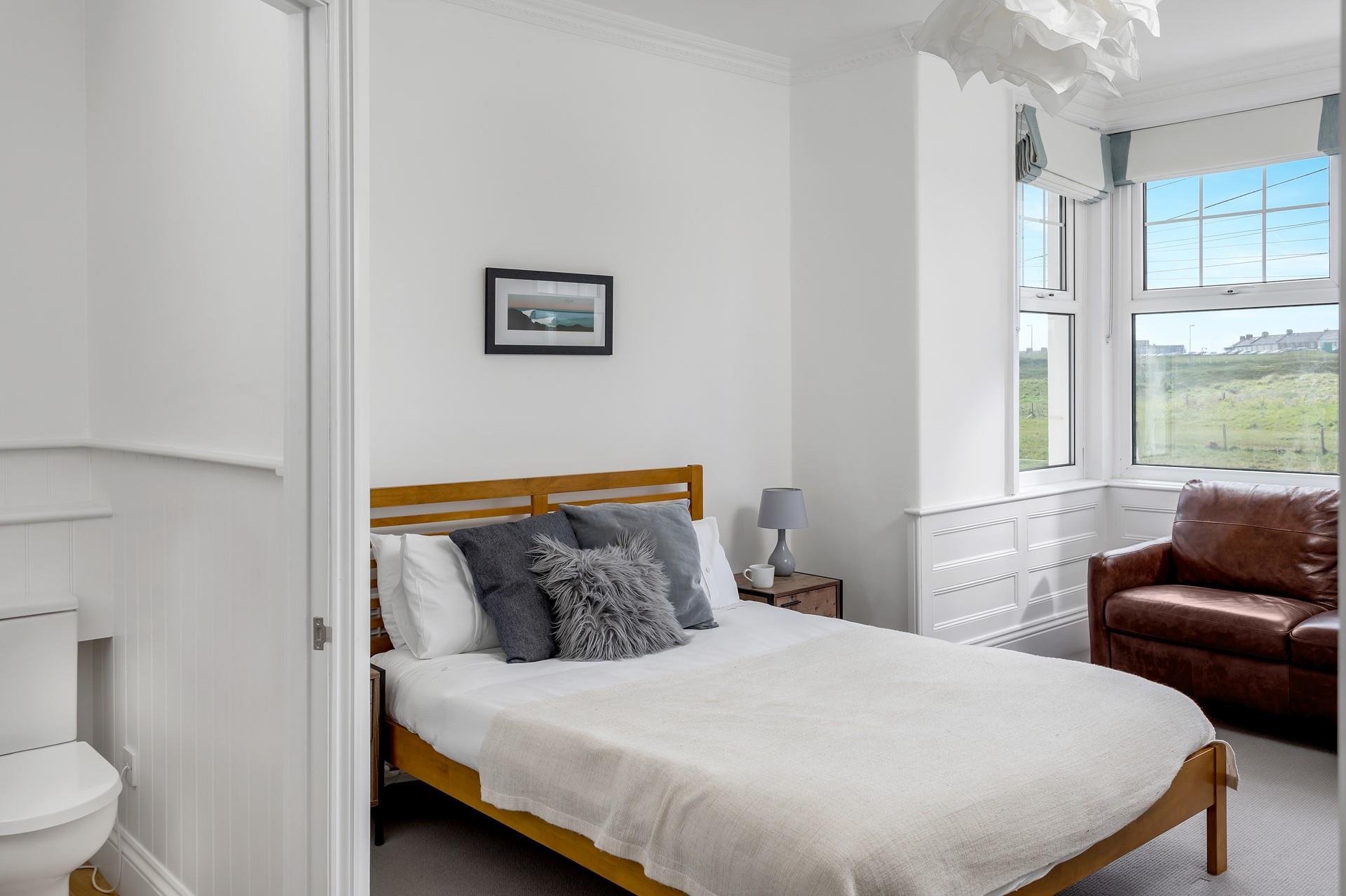 Relax in the soft sheets and drift into a dreamy night's slumber.