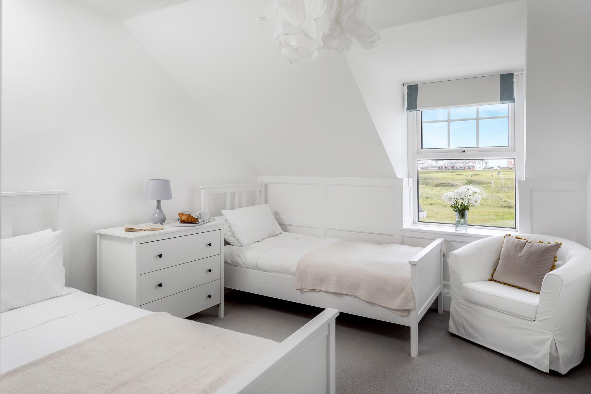 Start the day with fresh pastries and a cup of tea.