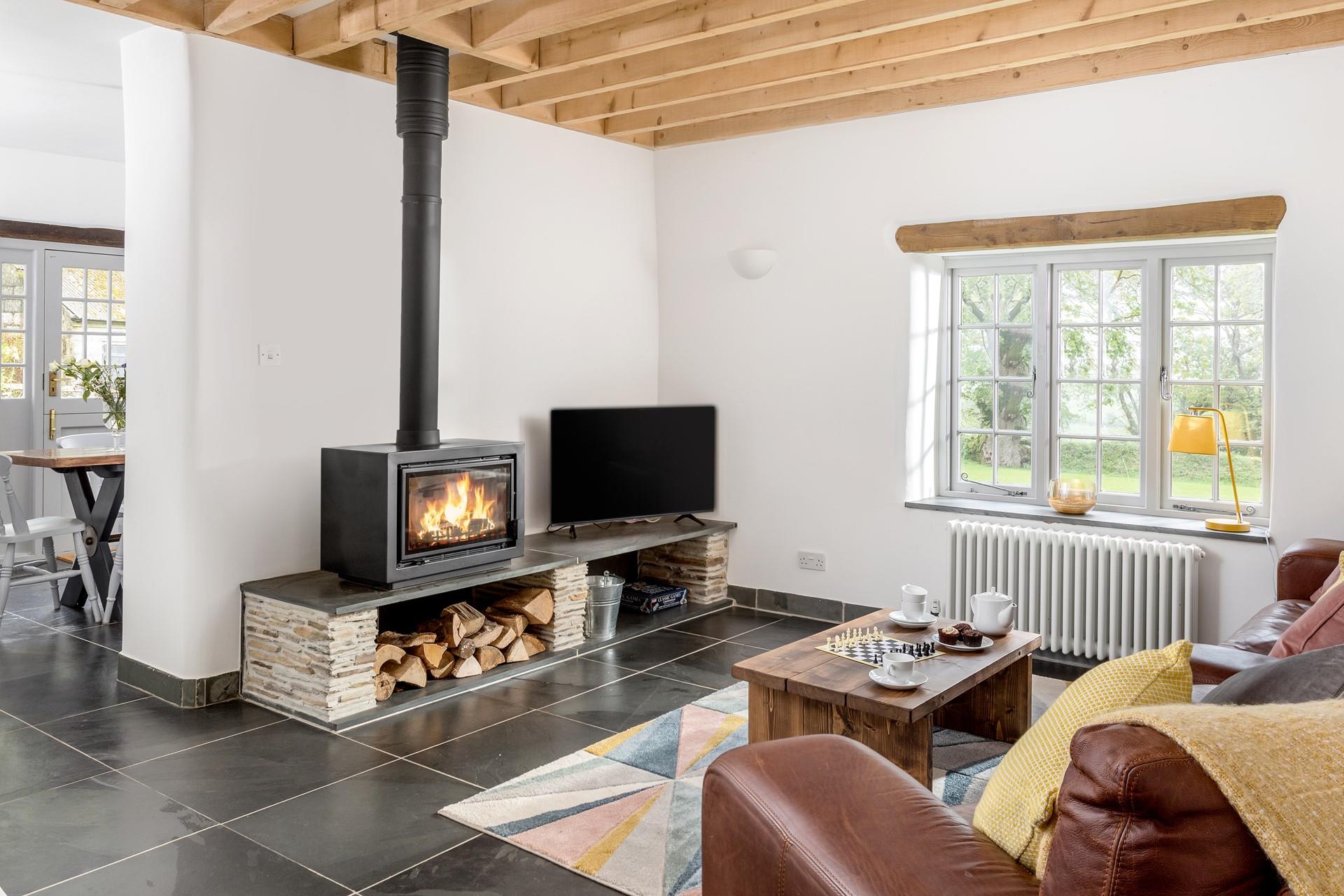 The cottage is full of character! The cosy woodburner is perfect for an evening after exploring the surroundings.