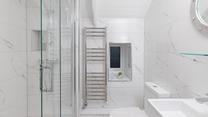 The modern shower room is the ideal space to get ready.