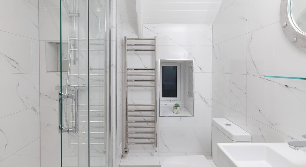 The modern shower room is the ideal space to get ready.