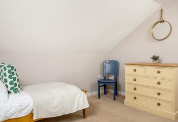 The bedrooms are simply decorated with useful furnishings and comfortable beds.