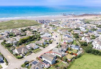 Take a short stroll to Widemouth Bay beach for a day on the golden sands.