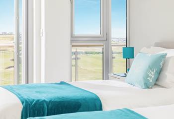Lie in bed and listen to the sounds of the sea, with the windows open on a warm summer's morning.