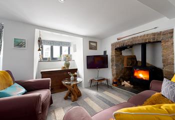 Sink into the comfy sofas and settle down for a cosy evening in front of the roaring fire. 