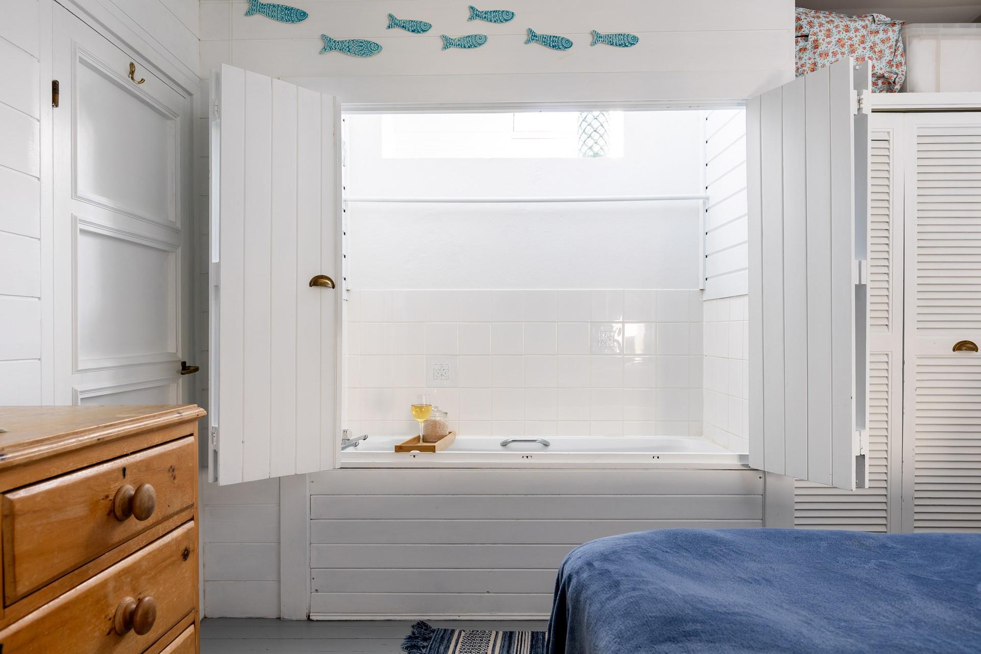 Sink into bubbles after a day of rambling around the countryside.