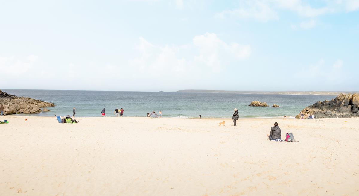 Spend your days relaxing on Porthgwidden Beach, just in front of Beach Court. 
