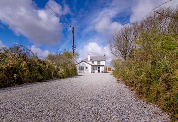 Driveway to your awaiting holiday home.