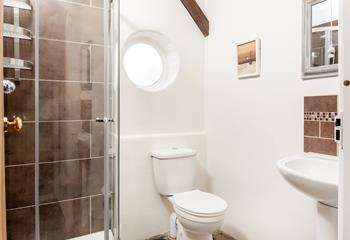 The ground floor shower room is perfect for rinsing off those sandy toes. 