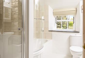 Choose between a shower or a bath after a long day exploring the delights of Cornwall.