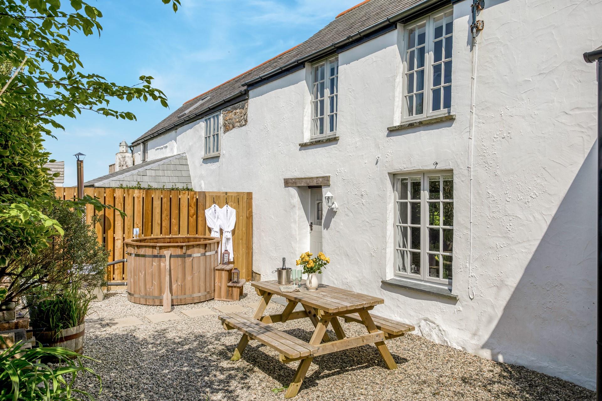 Enjoy the peace while waiting for the BBQ to heat up.