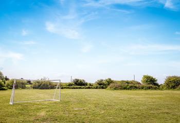 The kids will love the football field!