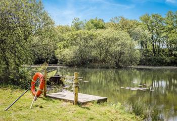 Dip your toes in the lake on a hot summer day.