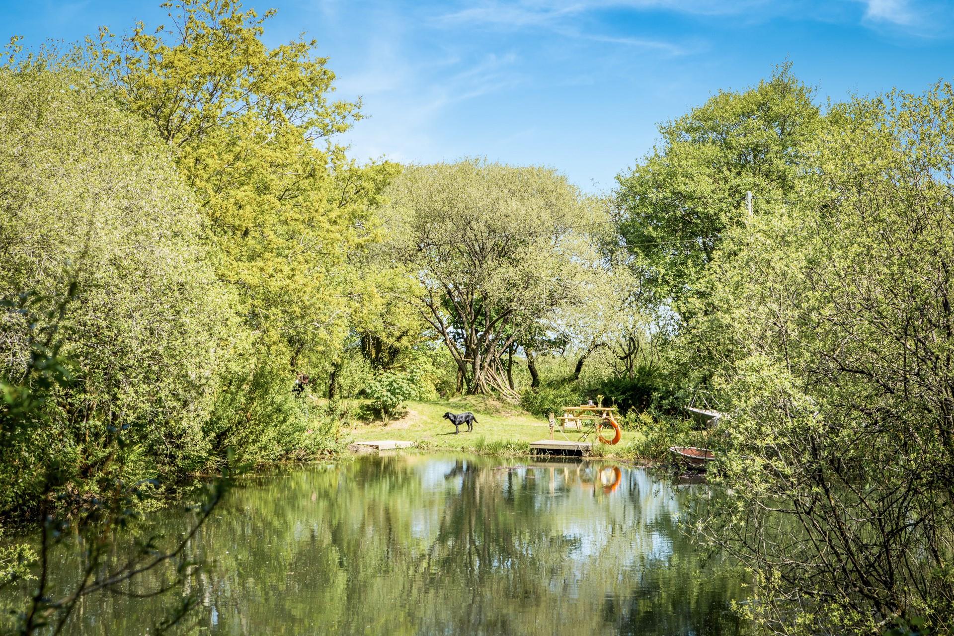 Take a stroll around the lake and look out for wildlife.