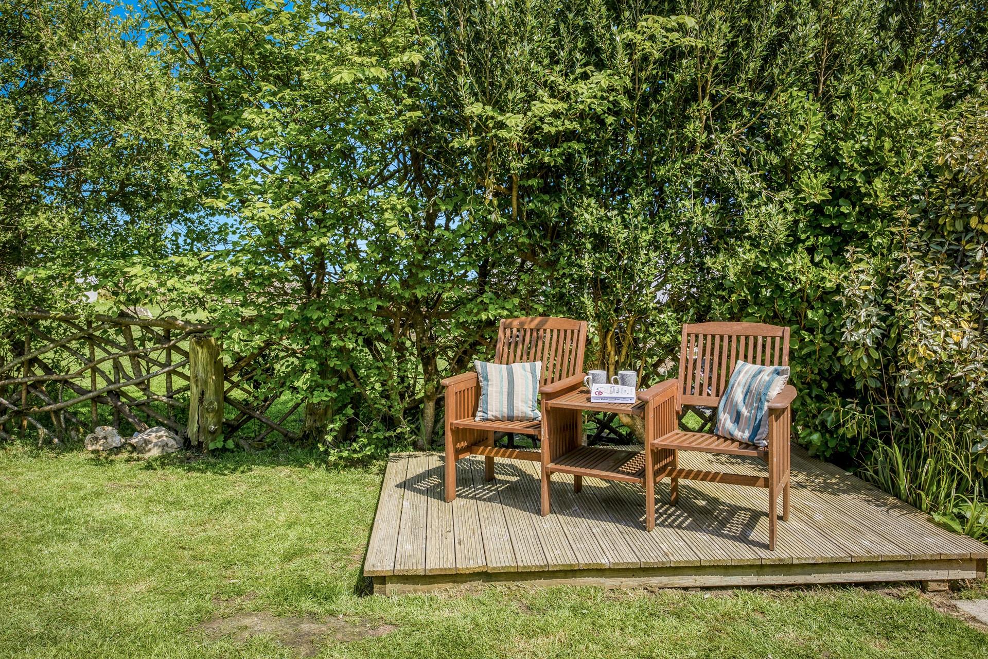 Take a cuppa and a book out to the garden.