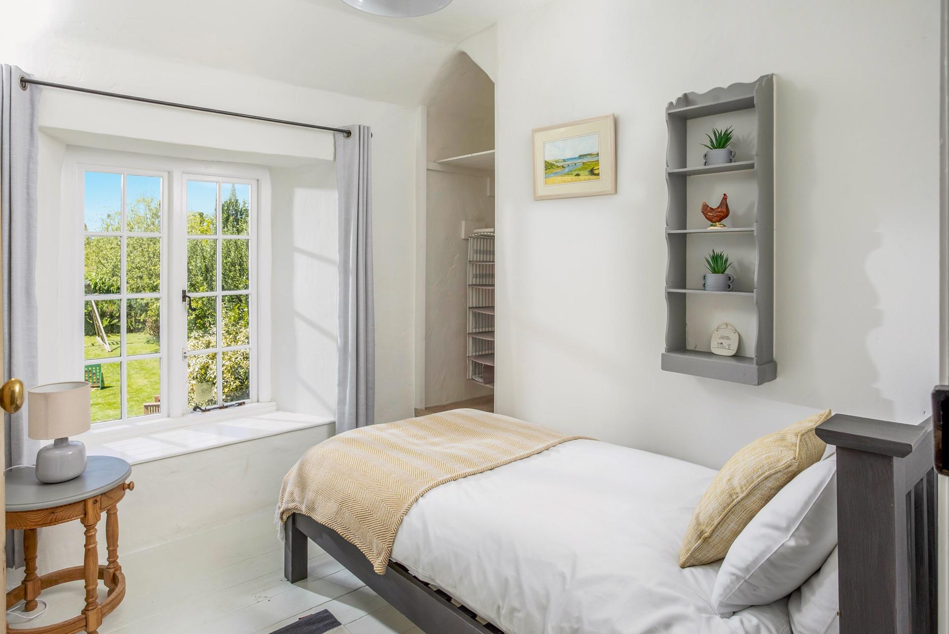 The single room offers leafy countryside views to wake up to.