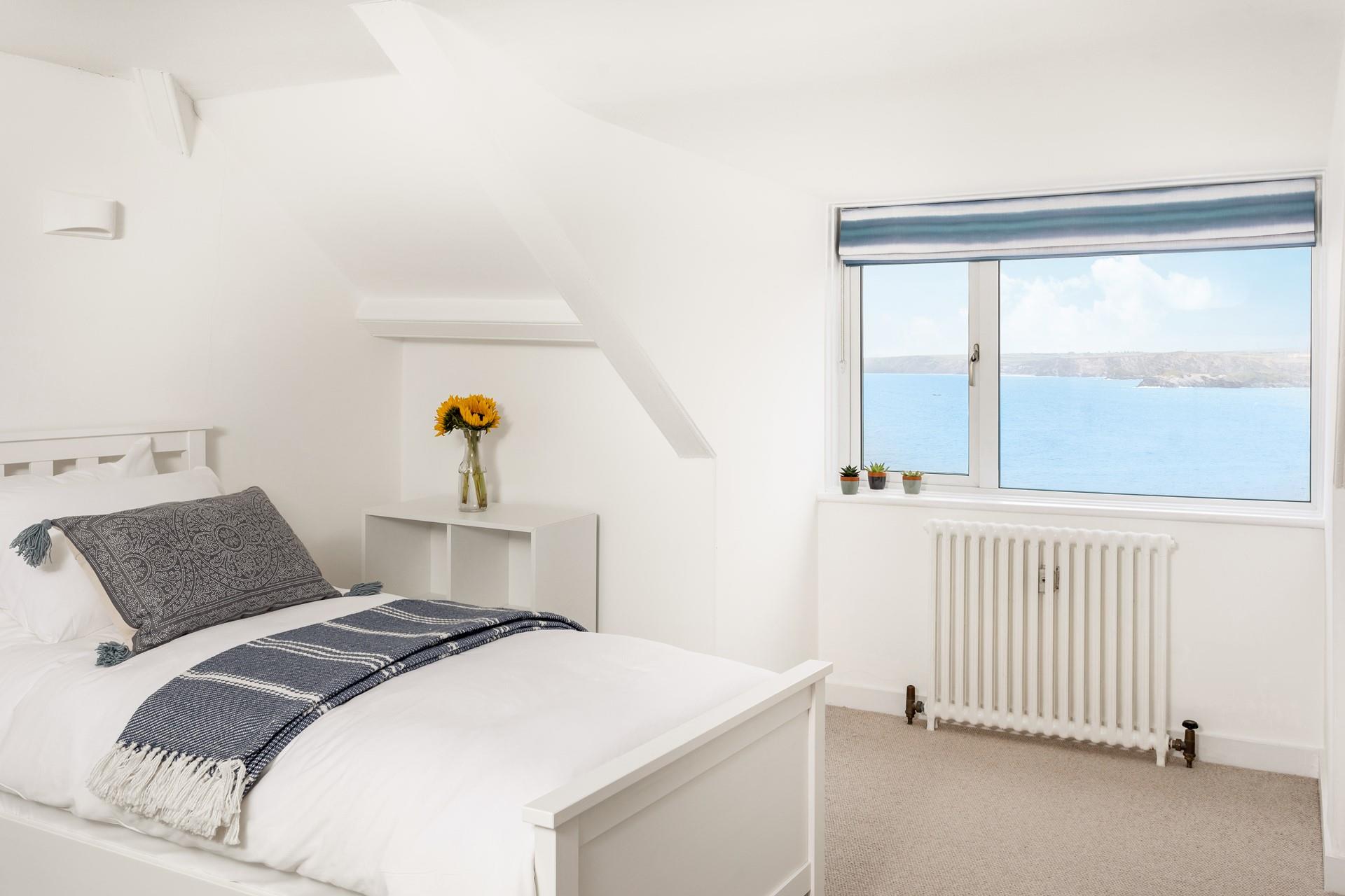 The higher you go, the better the views! Straight up the north coast from bedroom 6.