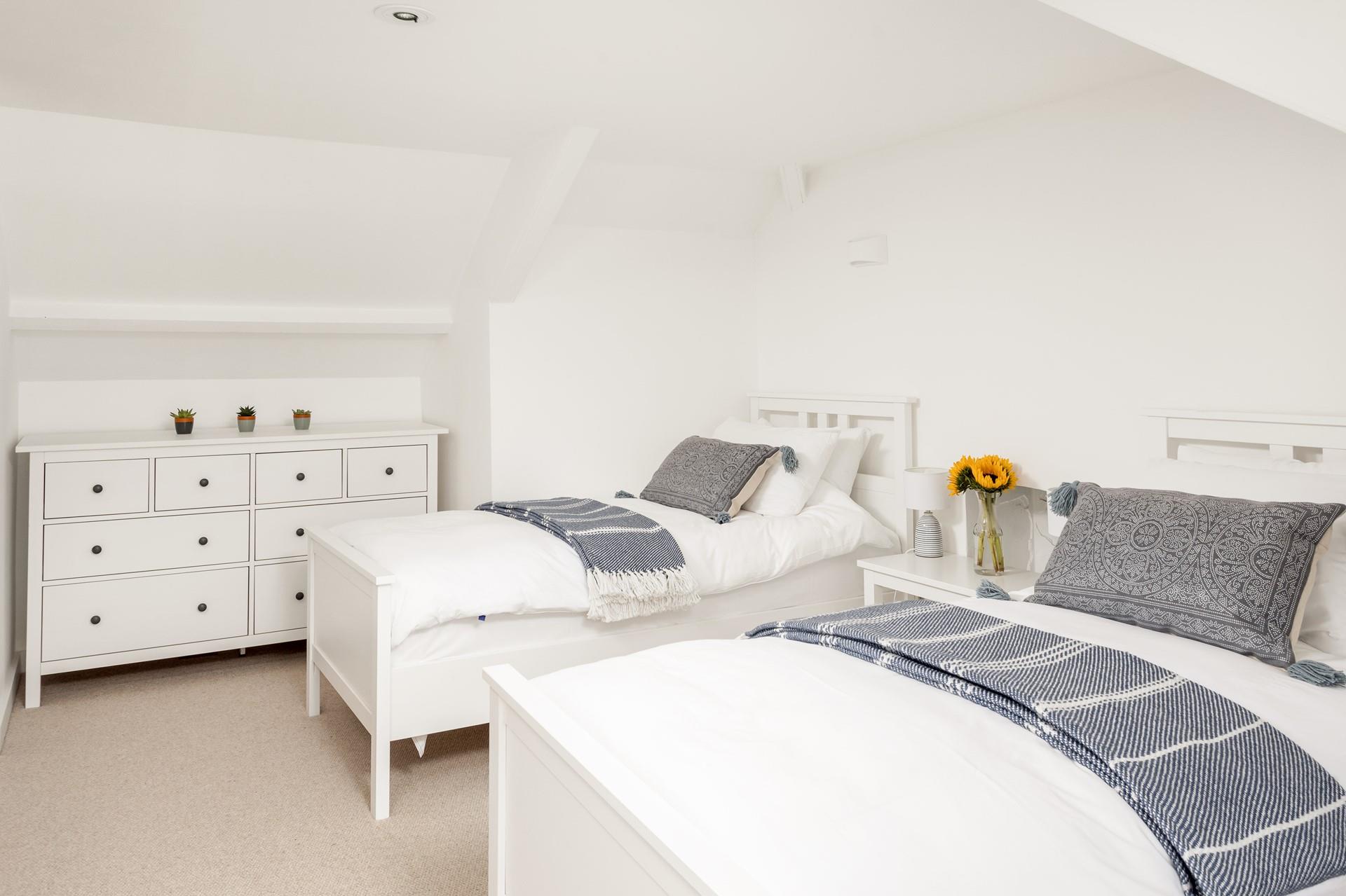 All the twin beds are full size, so are suitable for both children, teens and even small adults.