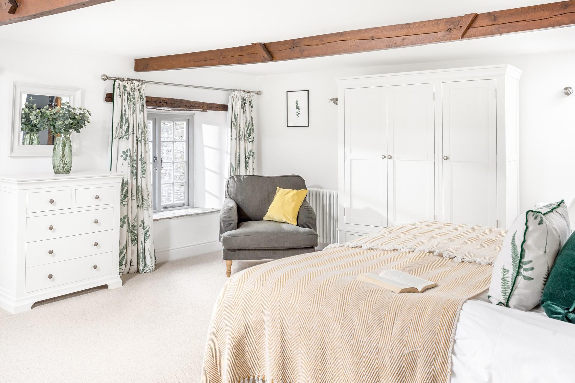 Bedroom 1 has a luxurious super king bed for a dreamy night's sleep.