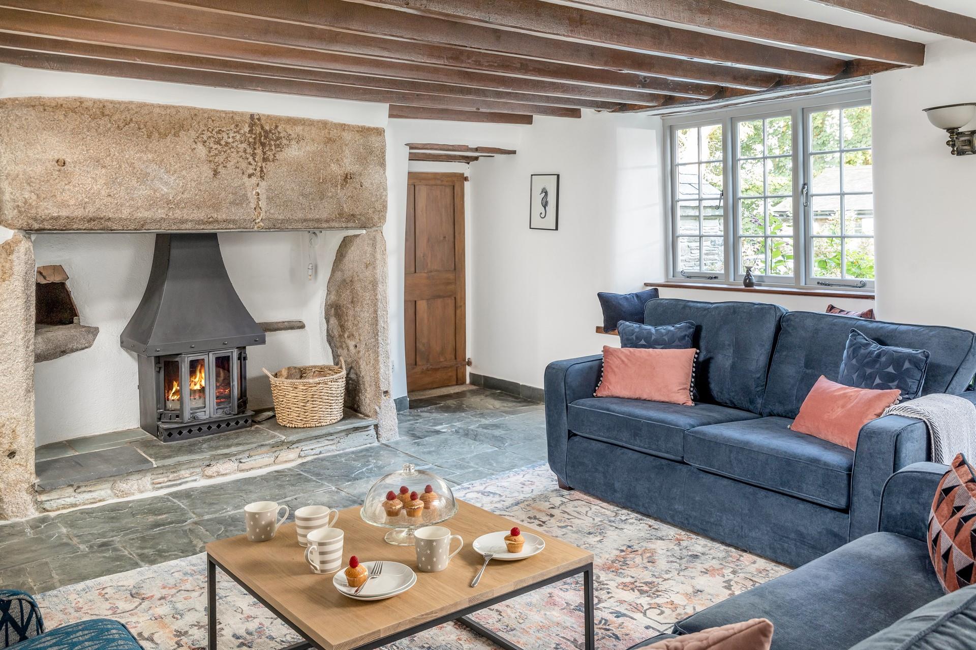 Snuggle up in front of the crackling woodburner on a chilly evening with a hot chocolate.