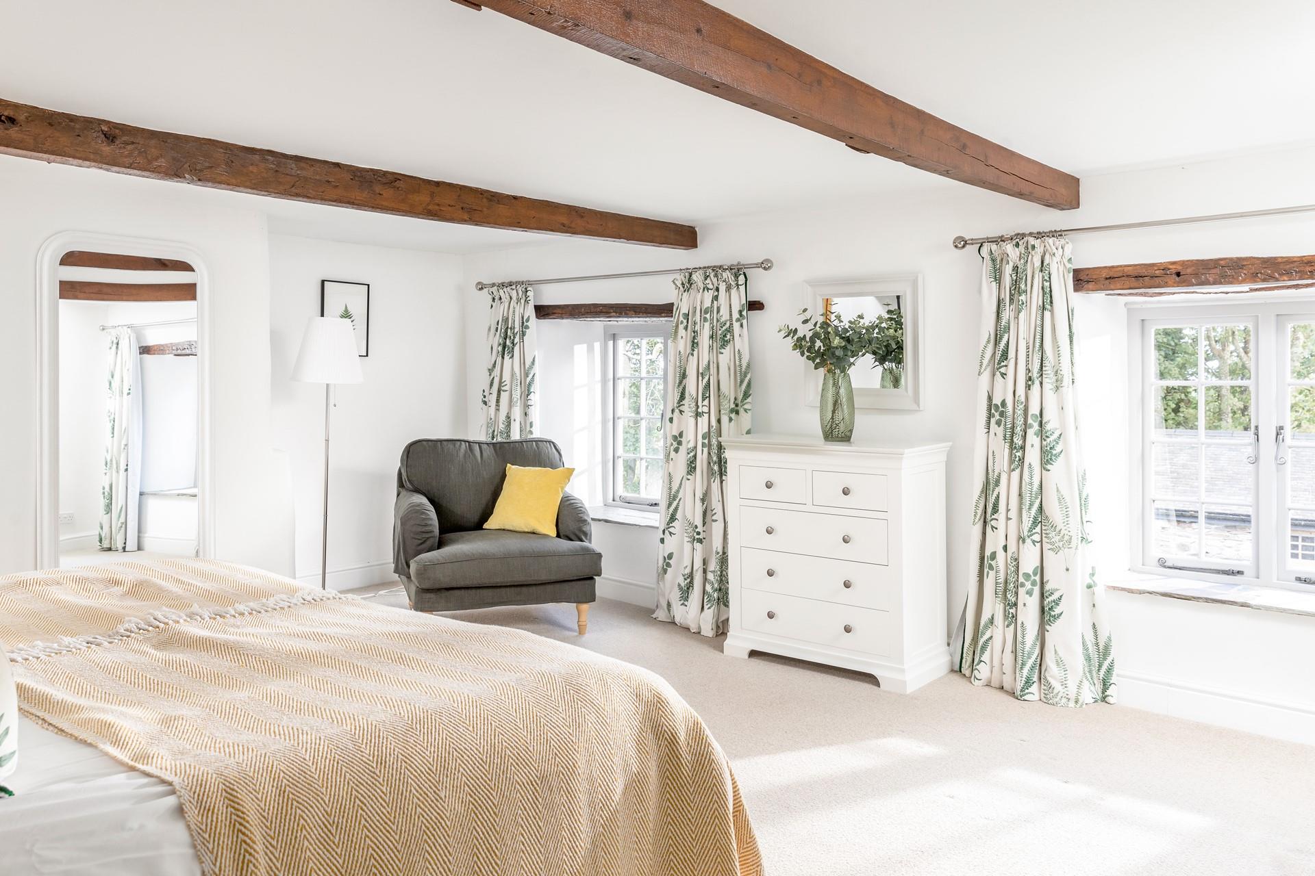 Take a seat in the window armchair and enjoy a book and cuppa.