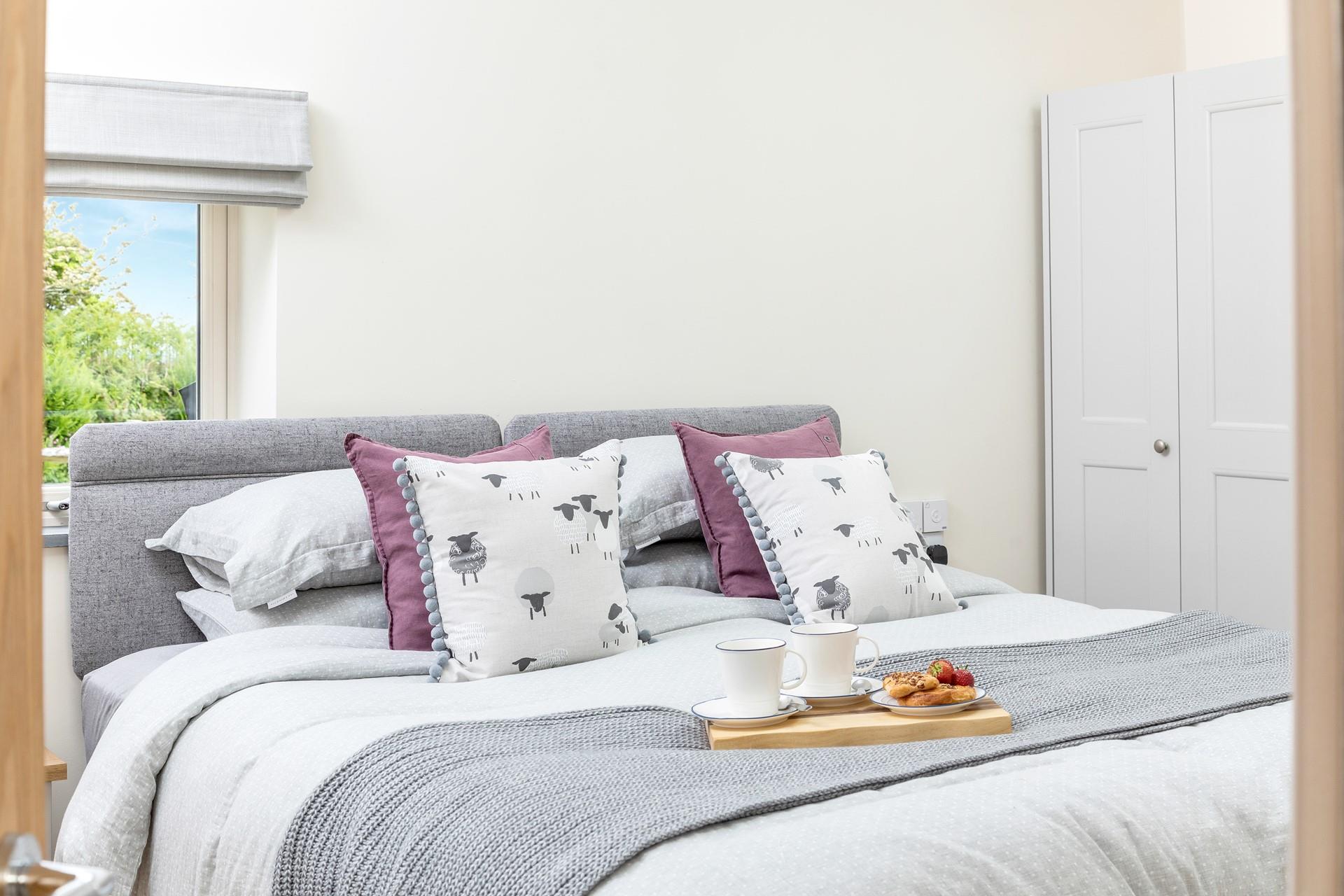 Wake up and treat yourself to breakfast in bed.