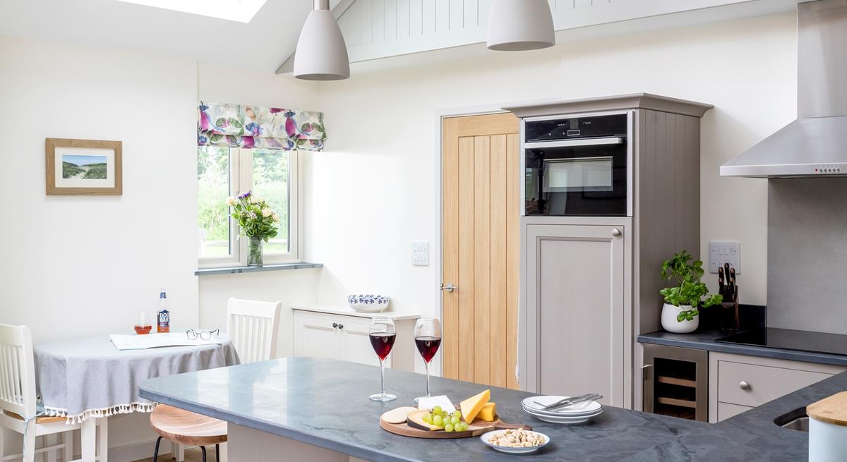 The light and airy kitchen is a delight to cook in!