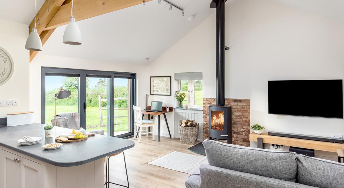 After a countryside walk come back to settle in front of the wood burner.