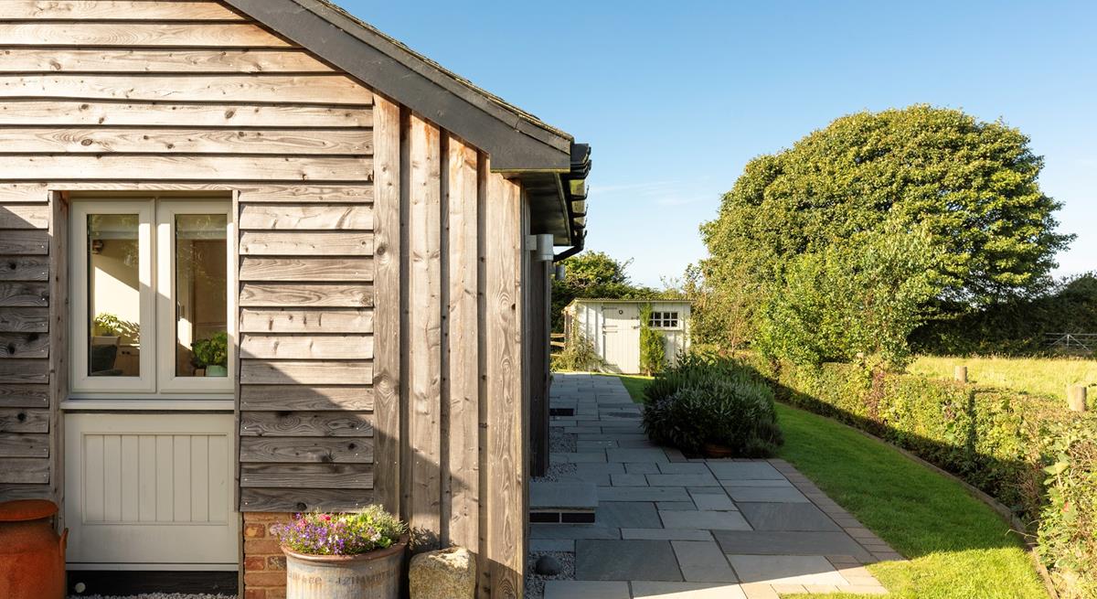 The picturesque garden is a joy to explore.