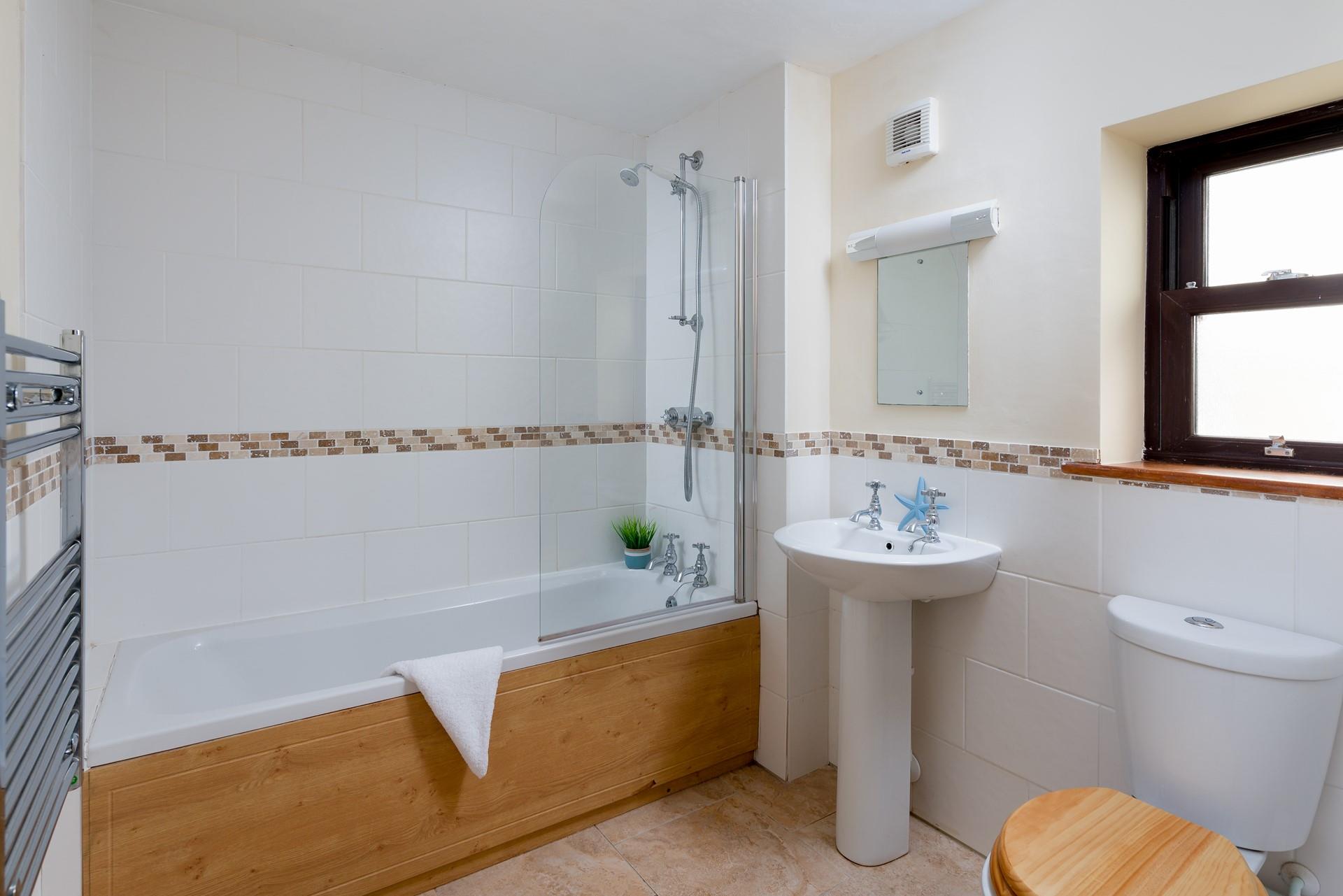 Relax and unwind by running yourself a bubble bath.