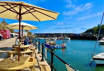 Enjoy long lunches sat on Mevagissey harbour sampling the local cuisine.