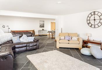 The living space is entirely open plan and perfect for spending time together as a family.