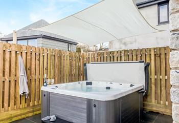 Open a bottle of prosecco and enjoy a relaxing soak in the hot tub.