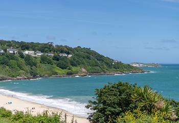 Spend your days sunbathing on the soft sands of Carbis Bay beach.