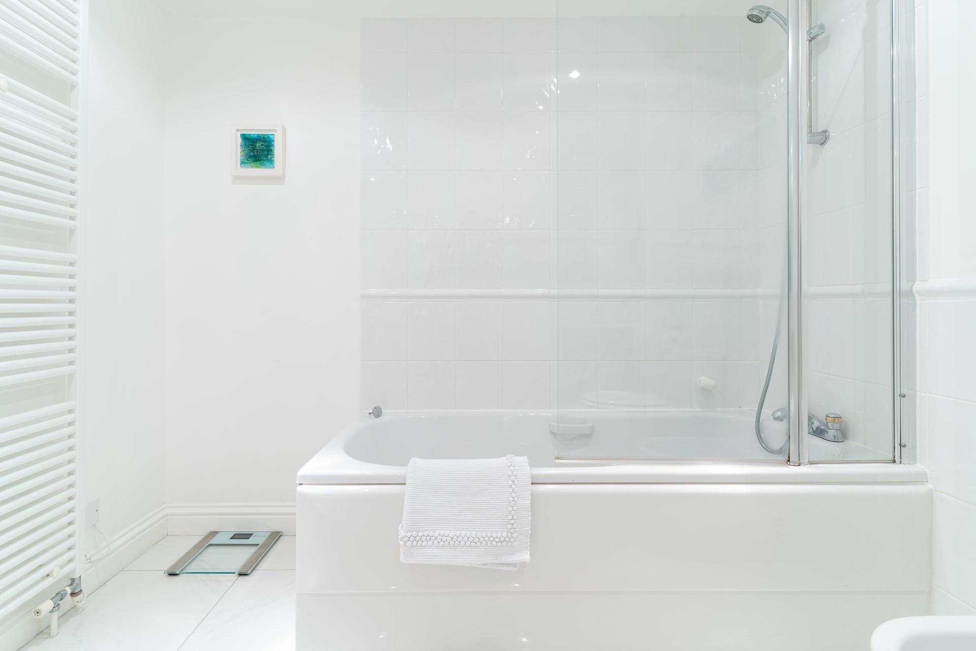 Relax and unwind by running yourself a deep bubble bath.