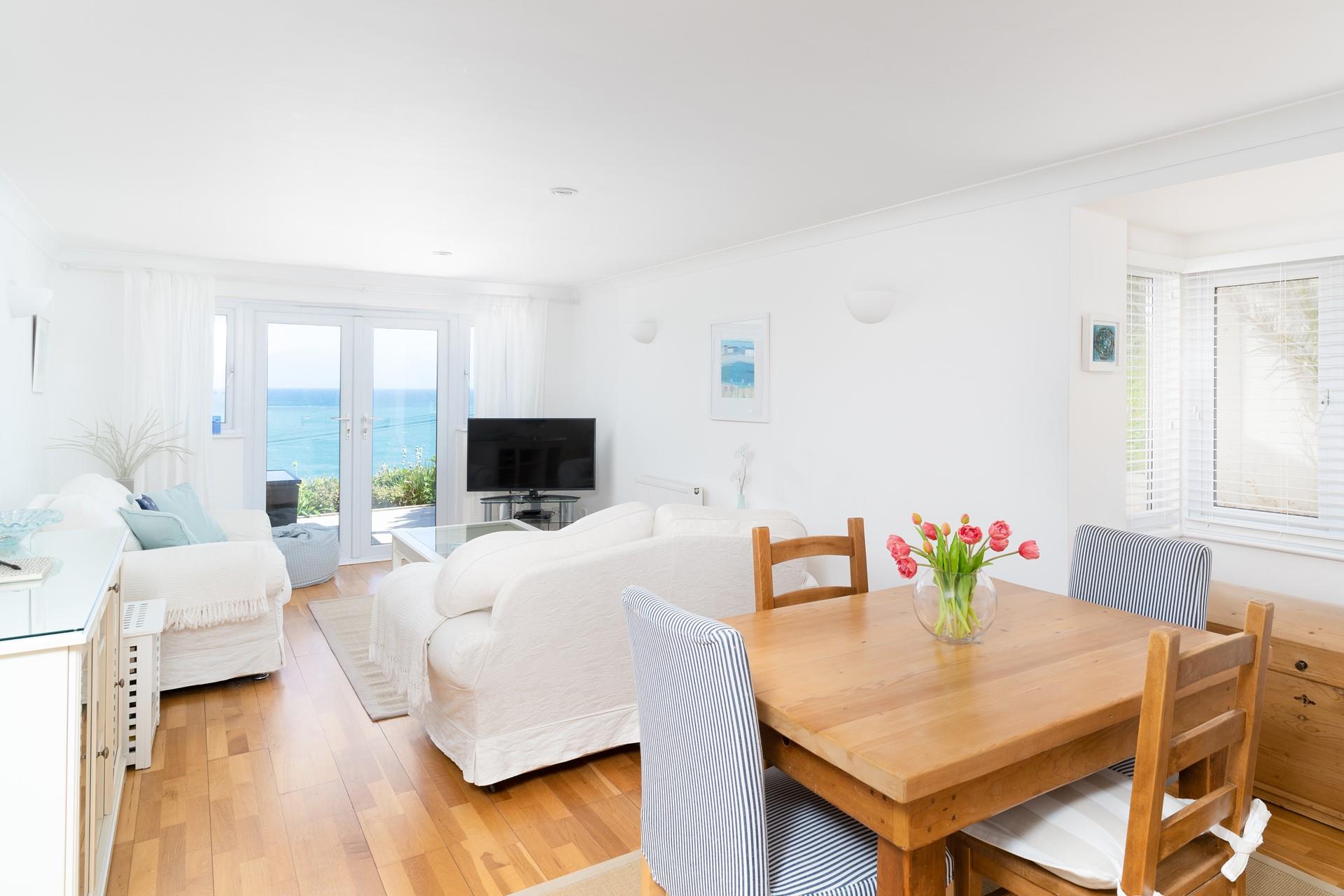 The open plan layout provides lots of light throughout.