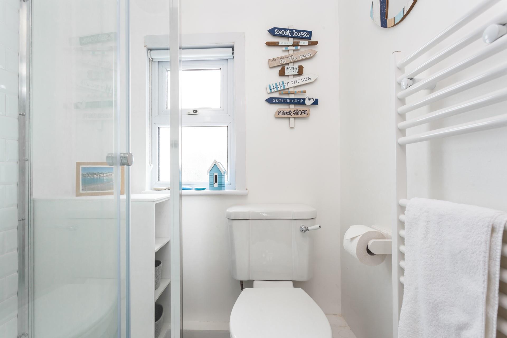 The bathroom is the perfect space to get ready in the morning.