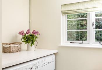 A handy utility room is great for sandy flip-flops or muddy wellies.