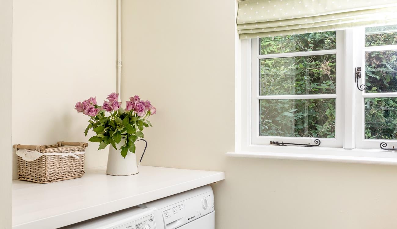 A handy utility room is great for sandy flip-flops or muddy wellies.