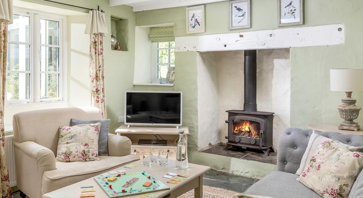 The charming country-chic cottage is full of character.