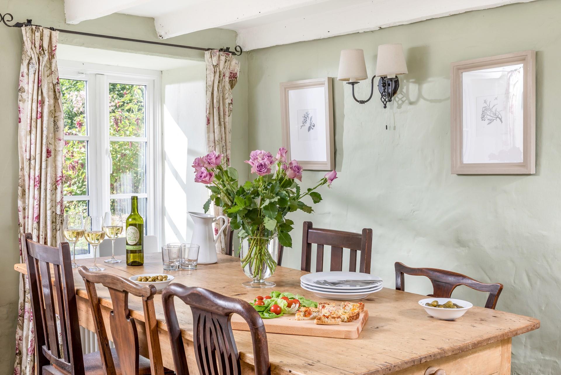 Come together at your large dining table for a wholesome family dinner.