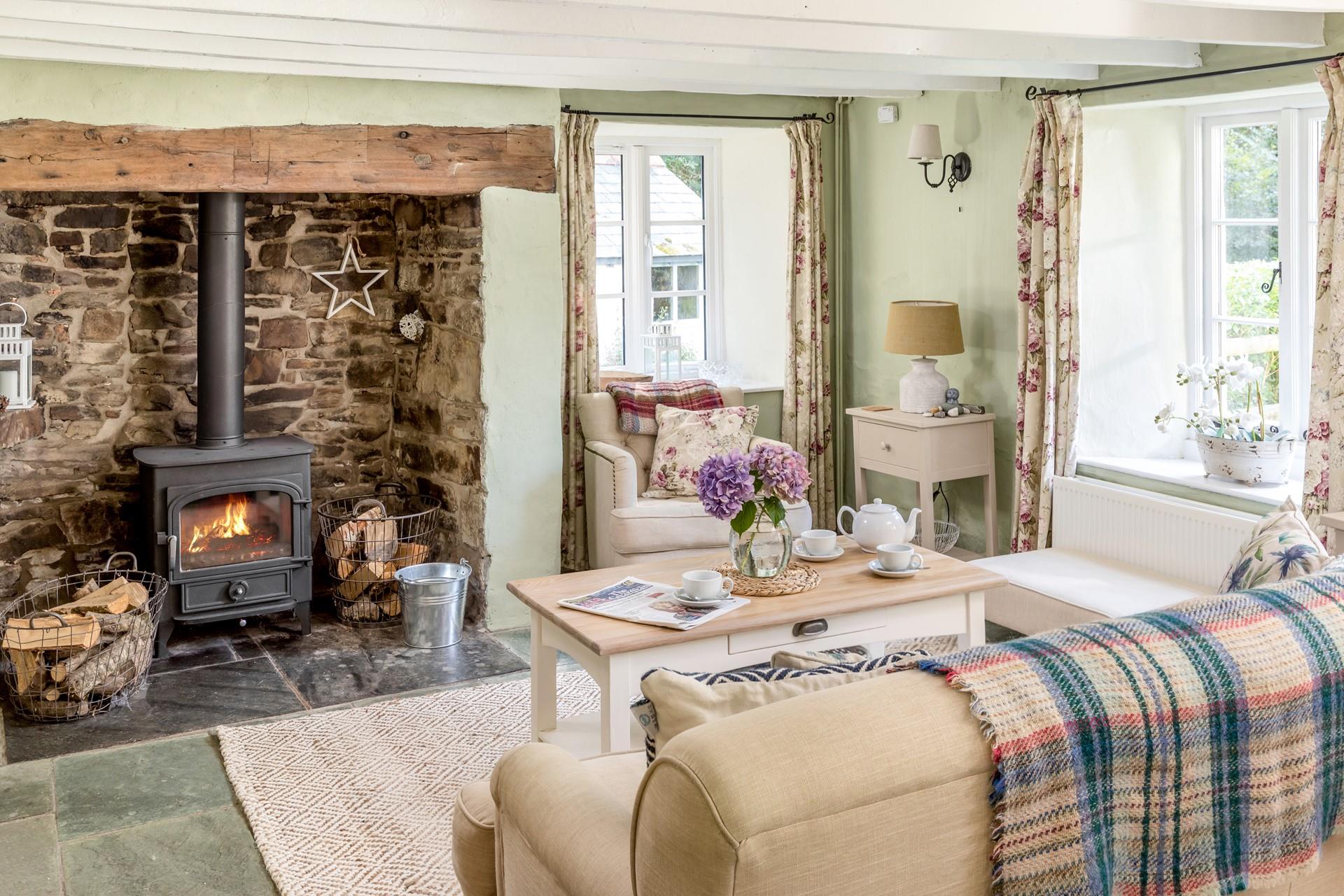 Snuggle up in front of the log burner after a day of exploring the outstanding beauty of the local area.