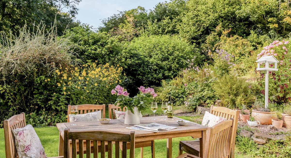 Grab some blankets and head outside for a long evening of chatting and sipping wine in the garden.